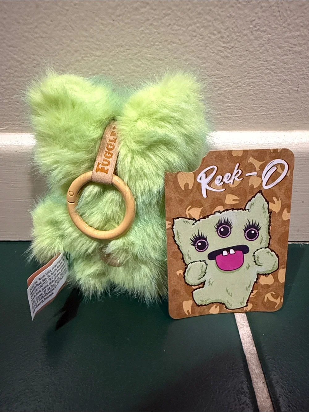 FUGGLER Baby Baddies Green Plush Bag Charm - Cute Collectible